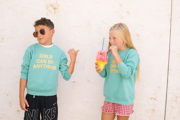 girls can do anything sweatshirt