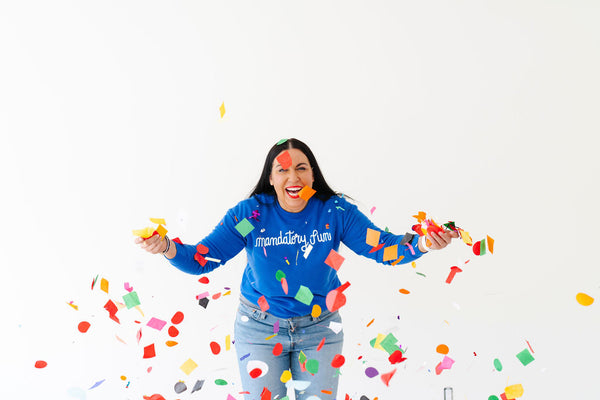 mandatory fun pullover sweatshirt