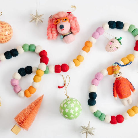 Gumball Felt Ball Garland